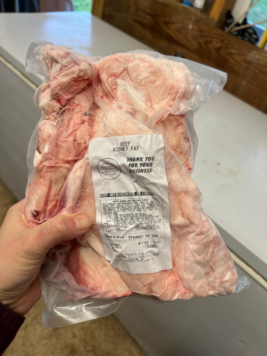 Beef Kidney Fat Thousand Hills Family Farm